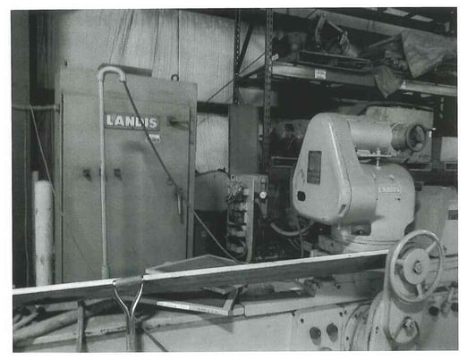 24" x 96" Landis #3RH, roll grinder, automatic infeed, 4-jaw 18" chuck, Bijur lube, coolant - Image 3