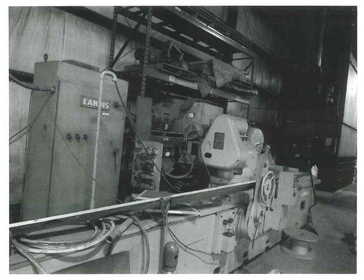 24" x 96" Landis #3RH, roll grinder, automatic infeed, 4-jaw 18" chuck, Bijur lube, coolant - Image 4