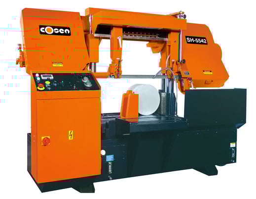 16" x 21" Cosen #SH-5542, dual column, semi-auto, 16" rounds, 1-1/2" x 17' 5" x .050" blade, 7.5 HP - Image 1