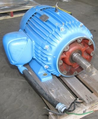 30 HP 1200 RPM Electric Motor, 208-230/460 Volts, new bearings - Image 1