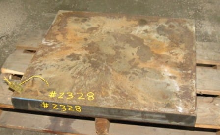 24" x 24" x 2" Steel Plate - Image 1