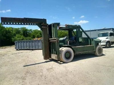 80000 lb. Bristol #RS80, forklift, 8' fork, diesel fuel, Detroit Diesel engine, 1997 - Image 2