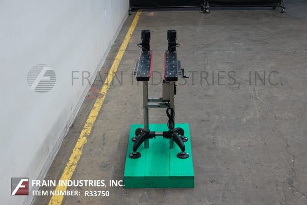 1" wide x 2.8' long, Globaltek Conveyors, Stainless Steel, bottomless, side belt transport conveyor, rubber - Image 4