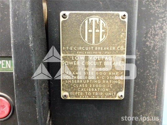 600 Amps ITE K-600 Black Mo/bi Series Od-3 Li 600 Amps - Image 5