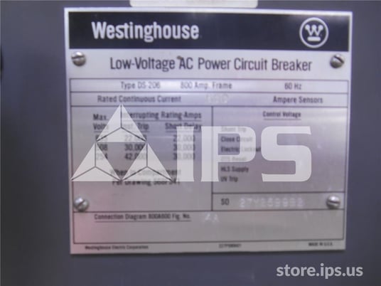 800 Amps WH Ds-206 Mo/do Amptector Ii Du Li, 600 Amps Ct - Image 2