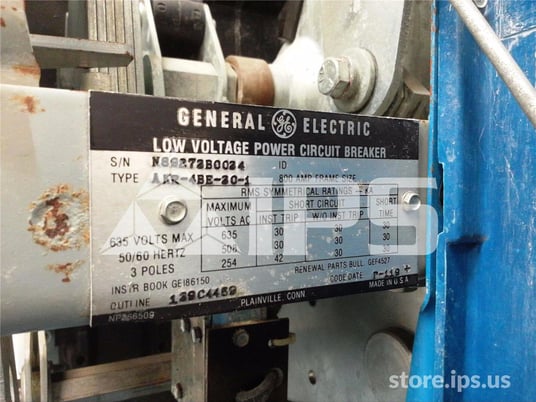 800 Amps GE Akr-4be-30 Mo/do (akr-_b-30) 125 Volts DC Shunt Trip, Ecs Trip, 300 Amps Ct, Bell Alarm With - Image 4