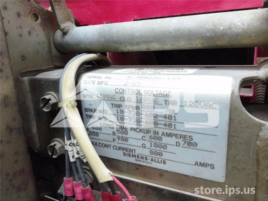 800 Amps Sa Rlf-800 Eo/do 120 Volts AC Control, Static Trip Ii, 800 Amps Ct, 800 Amps Fuse - Image 5