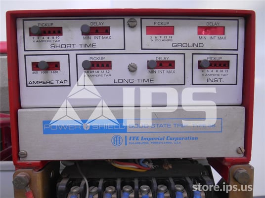 1600 Amps ITE Kdon-1600s Red Eo/do 120 Volts AC Control, Ss5 Lsi, 1600 Amps Ct, 2500 Amps Fuse - Image 3