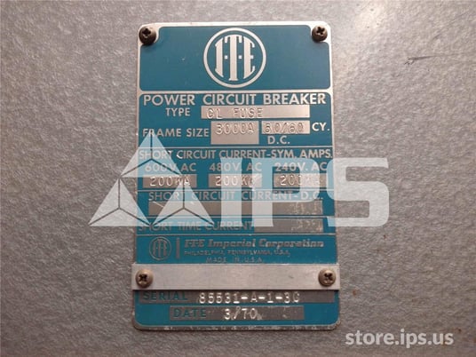 Abb Ite Bbc 3000 Amps Ite K 3000ft K 3000 Fuse Truck Surplus003 160 For Sale Surplus Record