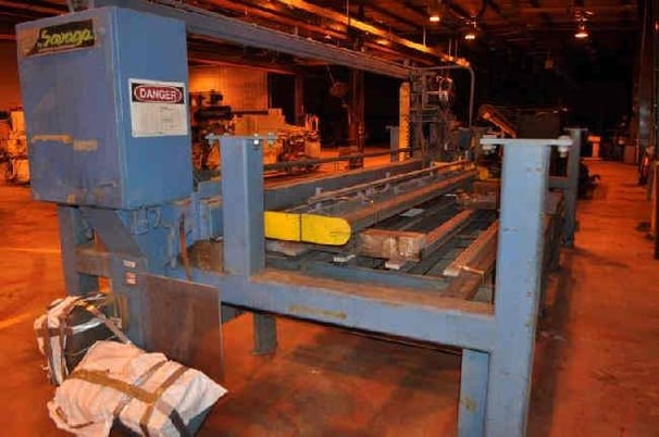 Savage #WJS-20, aluminum plate saw, 7.25" thick, 24" blade diameter, powered blade elevation, blade traverse - Image 9