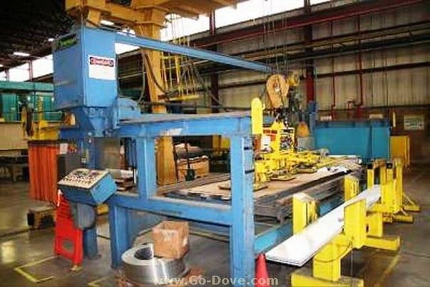 Savage #WJS-20, aluminum plate saw, 7.25" thick, 24" blade diameter, powered blade elevation, blade traverse - Image 10