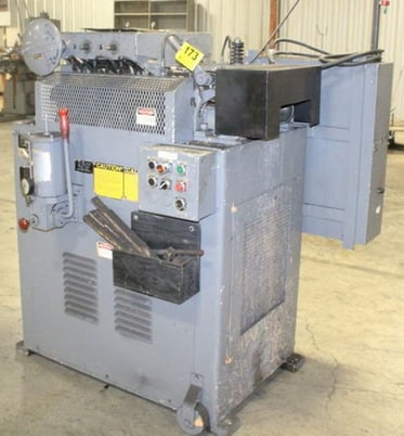 12" x .156" Littell, 3 over 4 straightener, entry pinch, control arm, 3 HP - Image 1