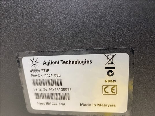 Agilent #4500a-FTIR, Spectrometer, portable case, 122&deg;F, #18225A - Image 2