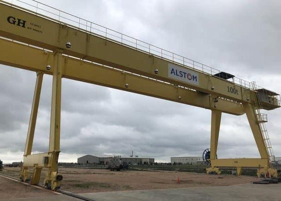 100 Ton, G.H. Gruas, double girder gantry crane, 98.43'Span, 45.93" vertical lift, 2010, #12747 - Image 1