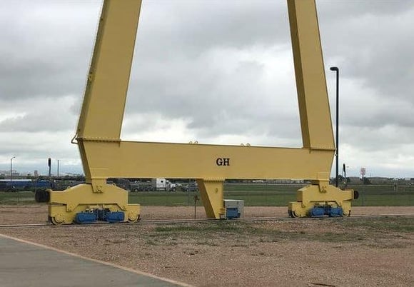 100 Ton, G.H. Gruas, double girder gantry crane, 98.43'Span, 45.93" vertical lift, 2010, #12747 - Image 6