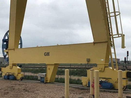 100 Ton, G.H. Gruas, double girder gantry crane, 98.43'Span, 45.93" vertical lift, 2010, #12747 - Image 7