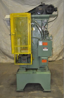 22 Ton, Perkins #22S, 2" stroke, 7" Shut Height, 22" x12" bed, 200-800 SPM, air clutch & brake, 3 HP, s/n - Image 7
