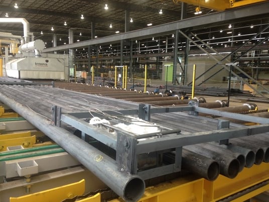 Tenova LOI Thermprocess annealing furnace, 1"-5.5" tube outside dimension, 52.5' L, gas, 1796&deg;F, 2015 - Image 1