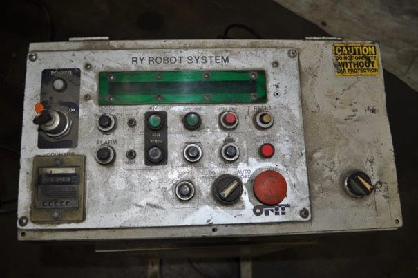 Blank Loader, Orii #YLB-50, 2 station, 12" x12" max blank size, L to R, 27" x 50" table - Image 7