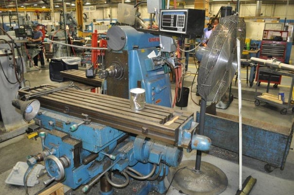 Cincinnati Cinova #80-205-12, universal milling machine, 12" x56" table, 3-Axis digital read out, 2 HP - Image 1
