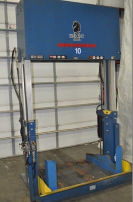 2000 lb. Knight #OLT-4952 Zero Lift load table, pneumatic, 51" x49"tilting platform - Image 1
