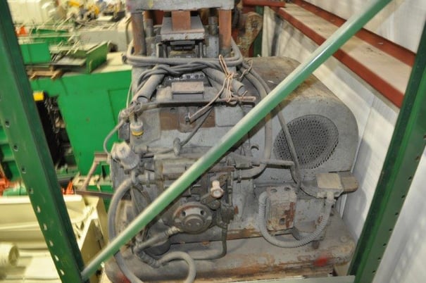 18 Ton, Tishken #CB8L2L, 4-post cut-off press, 2 stroke, air clutch & brake, 1963 - Image 3