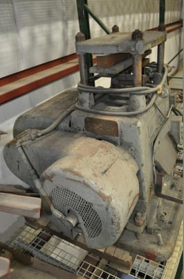 18 Ton, Tishken #CB8L2L, 4-post cut-off press, 2 stroke, air clutch & brake, 1963 - Image 7