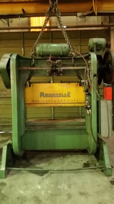 100 Ton, Rousselle #10B80, double crank gap frame press, 6" stroke, 15" Shut Height,air clutch, 50 SPM - Image 4