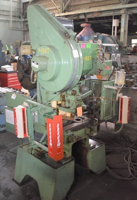15 Ton, Perkins #15S, high speed gap frame press, 1.5" stroke, 7" Shut Height,air clutch & brake - Image 1