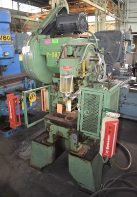 15 Ton, Perkins #15S, high speed gap frame press, 1.5" stroke, 7" Shut Height,air clutch & brake - Image 2