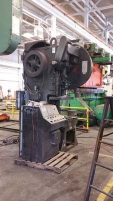 75 Ton, Minster #OBS-7, gap frame press, 5" stroke, 20.5"Shut Height,air clutch & brake, 60 SPM, 1998 - Image 1