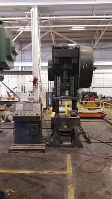 75 Ton, Minster #OBS-7, gap frame press, 5" stroke, 20.5"Shut Height,air clutch & brake, 60 SPM, 1998 - Image 2