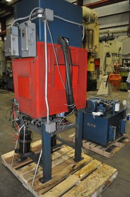 15 Ton, Foster-Wheeler, 4-post hydraulic press, 12" stroke, 26" daylight, 29-1/2"x24"bed & ram, 10 HP - Image 4