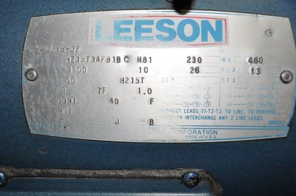 15 Ton, Foster-Wheeler, 4-post hydraulic press, 12" stroke, 26" daylight, 29-1/2"x24"bed & ram, 10 HP - Image 9