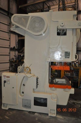 90 Ton, Minster #8, OBI press, 6" stroke, 16" Shut Height, 4" ram adj., 37 SPM, air clutch & brake - Image 3