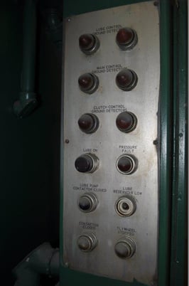 75 Ton, Danly #75, flywheel type OBI press, 8" stroke, 21" Shut Height, air clutch & brake, 40-80 SPM, 1975 - Image 6