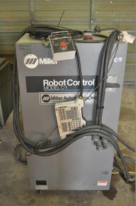 Miller, MRH-5, robotic weld cell, 5-Axis,C-1 control,teach pendant,computer interface - Image 2