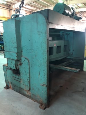 1/2" x 10' Allsteel #1/2/2010, hydraulic shear, 36" front operated back gauge, 11 hold downs, foot pedal - Image 5