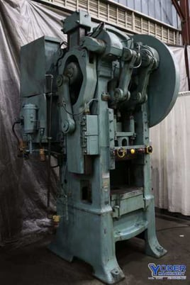 80/60 Ton, Bliss, double action press, 10 stroke of plunger, 10 HP, 25 SPM, #73615 - Image 2