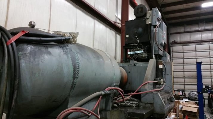 500 Ton, Pacific #500BD, hydraulic bulldozer, 16'-3" bed length, 19' overall length, 42"-60"-78" open - Image 2