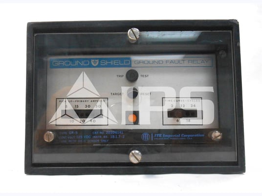 ITE Gr-5 Ground Shield Ground Fault Relay 125vdc, 5-50 Amps Toc, 2-24 Cycles - Image 1