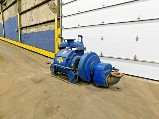 Nash #AT-2006, 2-stage liquid ring vacuum pump w/tank, 20 psi, rebuilt, 2009 - Image 4