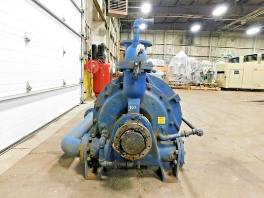 Nash #AT-2006, 2-stage liquid ring vacuum pump w/tank, 20 psi, rebuilt, 2009 - Image 8