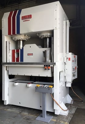 500 Ton, Pacific #400-OBI-6, 12" stroke, 78" x 36" bed, 2 in stock, #4849 - Image 1