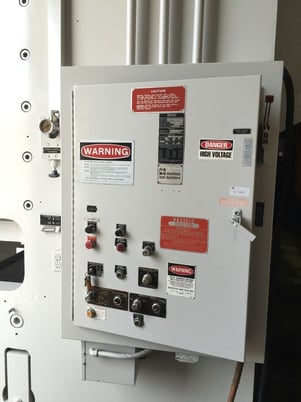 500 Ton, Pacific #400-OBI-6, 12" stroke, 78" x 36" bed, 2 in stock, #4849 - Image 3