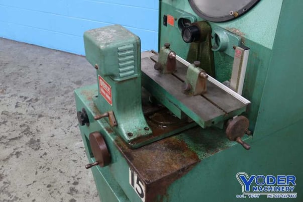 14" Genx #4316, comparator, 16-1/2" x6" table, 10x lens, AcuRite 2-Axis digital read out, 1996, #73820 - Image 2