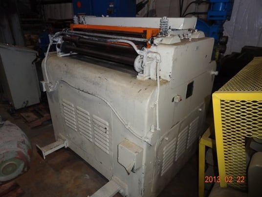 48" x .025" Littell #438-7PDS-S60, 7-roll powered straightner, 1959, #12309J - Image 1