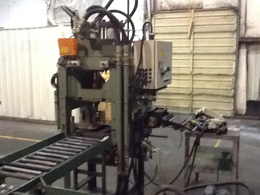 50 Ton, Hydraulic press, 5" stroke, 18" daylight, 24" x 25" bed & ram, 1998, #13401J - Image 3