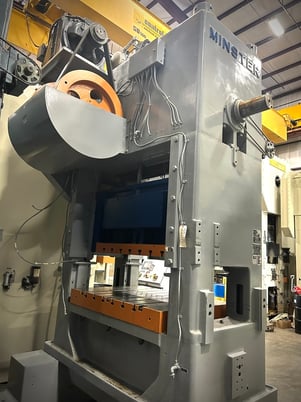 150 Ton, Minster #P2, 6" stroke, 23" Shut Height, 54" x40" bed, 45-90 SPM, cush in bed, (2 available) - Image 4