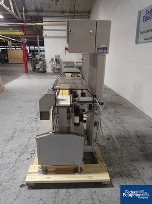 Boekels #EWK 449, checkweigher, 5" wide x 12" weight section, kick reject & controls, serial #2.01.97.29.232 - Image 4